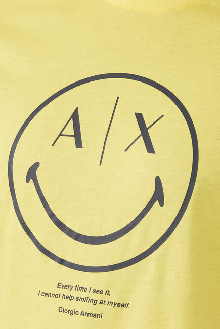 Smiley Face Logo-Print T-Shirt